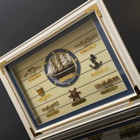 Декоративная рамка "Морские узлы"